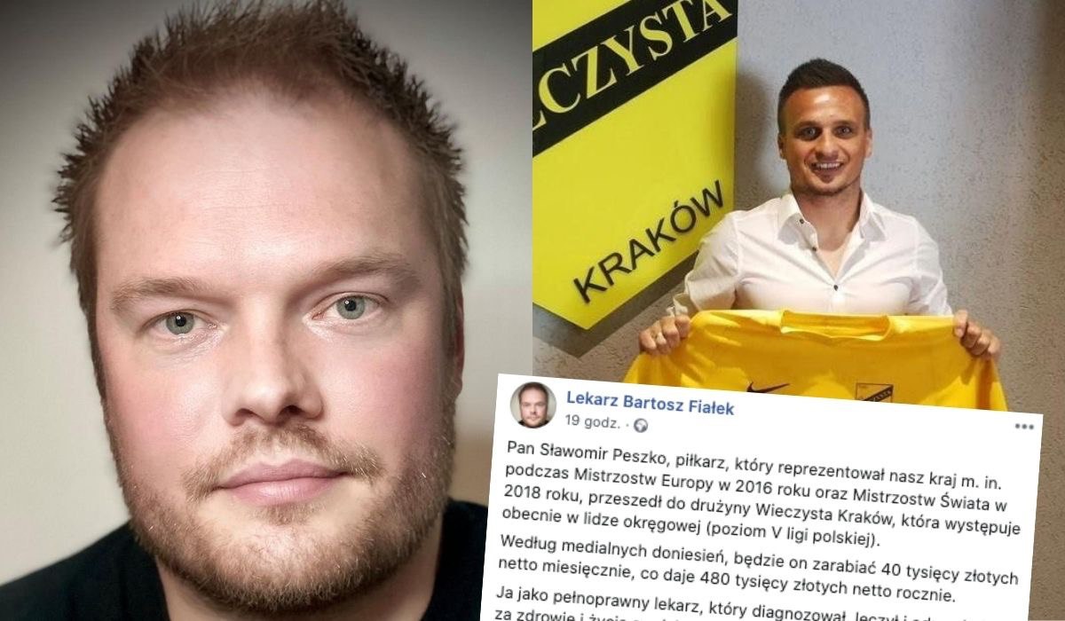 Lekarz porównuje zarobki swoje i piłkarza V ligi i jest mu jakoś nieswojo