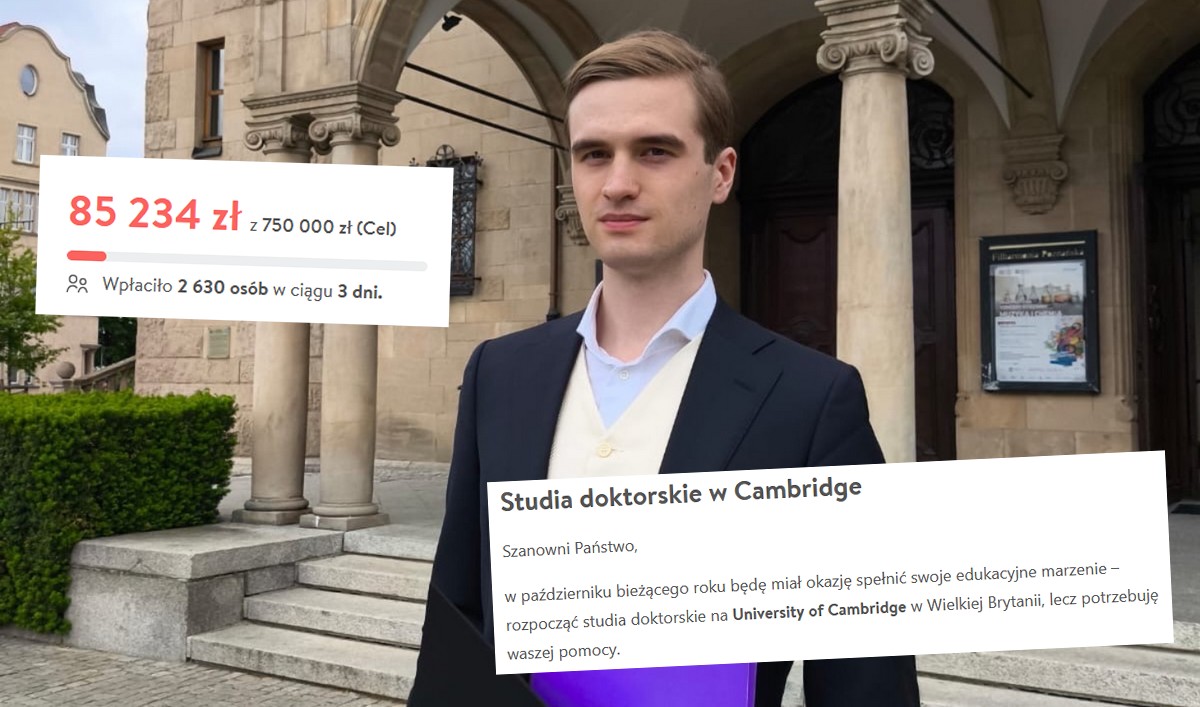 Karol Wapniarski skończył trzyletnie studia w rok i został rekordzistą, teraz zbiera na studia w Cambridge