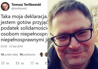 Tomasz Terlikowski: "przyjmę wyższy podatek solidarnosciowy"