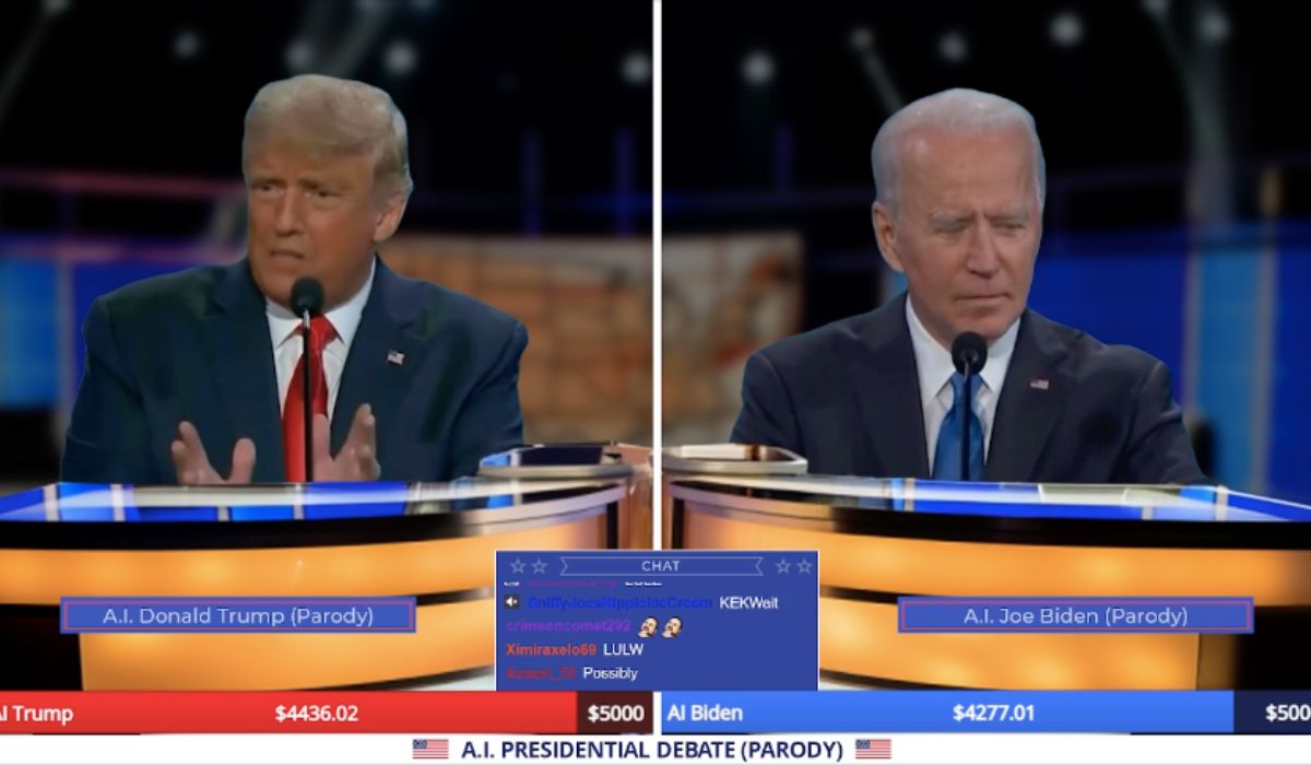 Na Twitchu powstał kanał AI generujący debatę Trump-Biden, na której obrażają się 24h na dobę