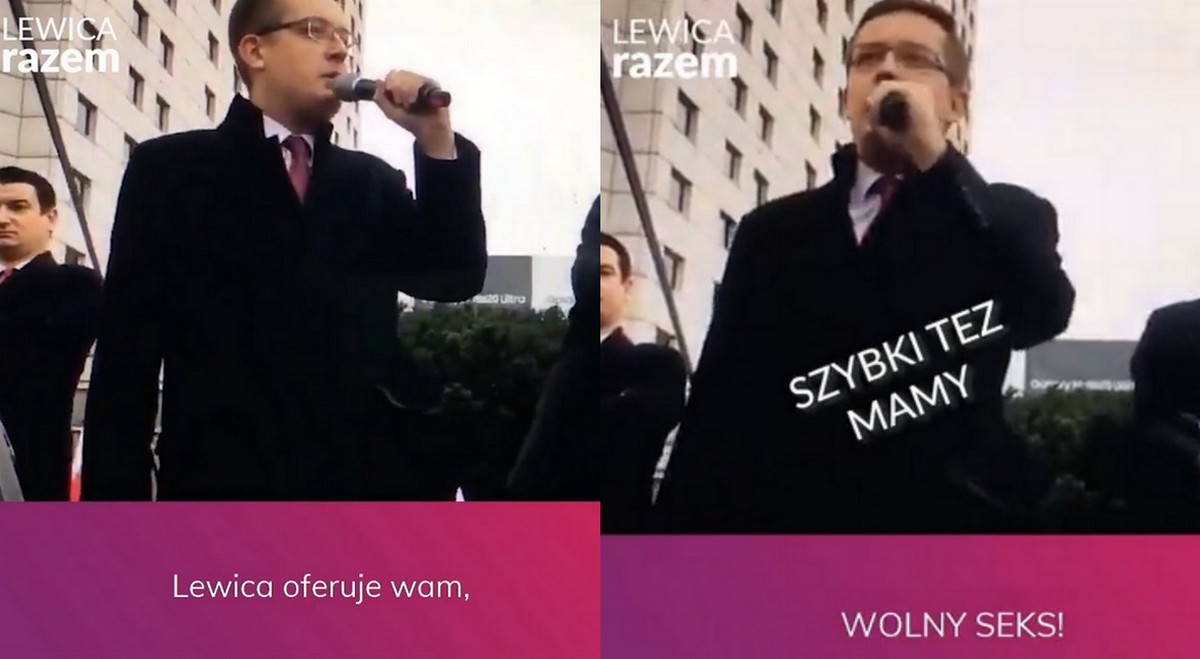 Partia Razem zrobiła sobie reklamę z wystąpienia posła Winnickiego ostrzegającego przed lewicą