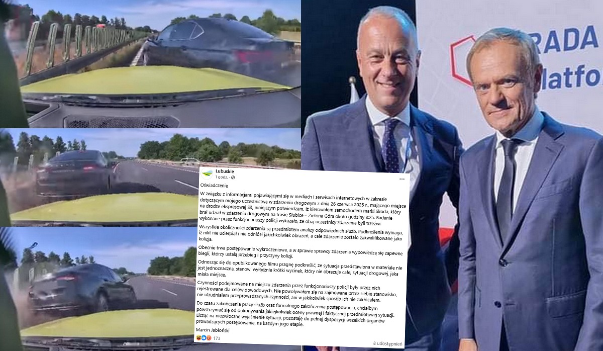 Marszałek lubuskiego z PO zawiesza działalność w partii po tym jak wyciekło nagranie z jego zachowaniem na drodze