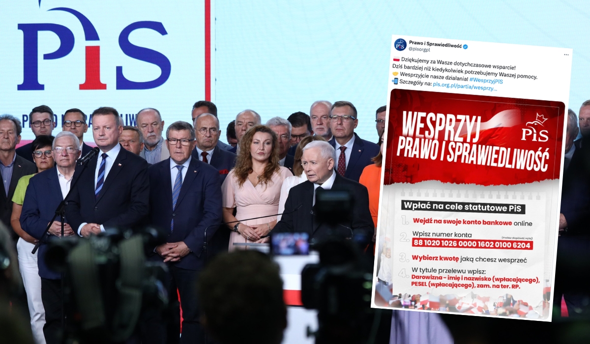 PiS zebrało ponad 1,5 mln zł z darowizn od zaniepokojonych wyborców