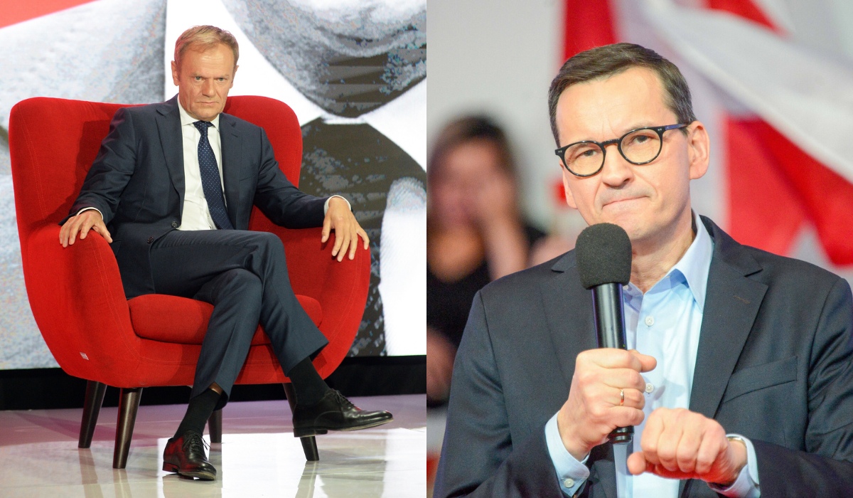 Morawiecki czule oznajmił, że w przypadku wojny przełamałby się i pogodził z Tuskiem
