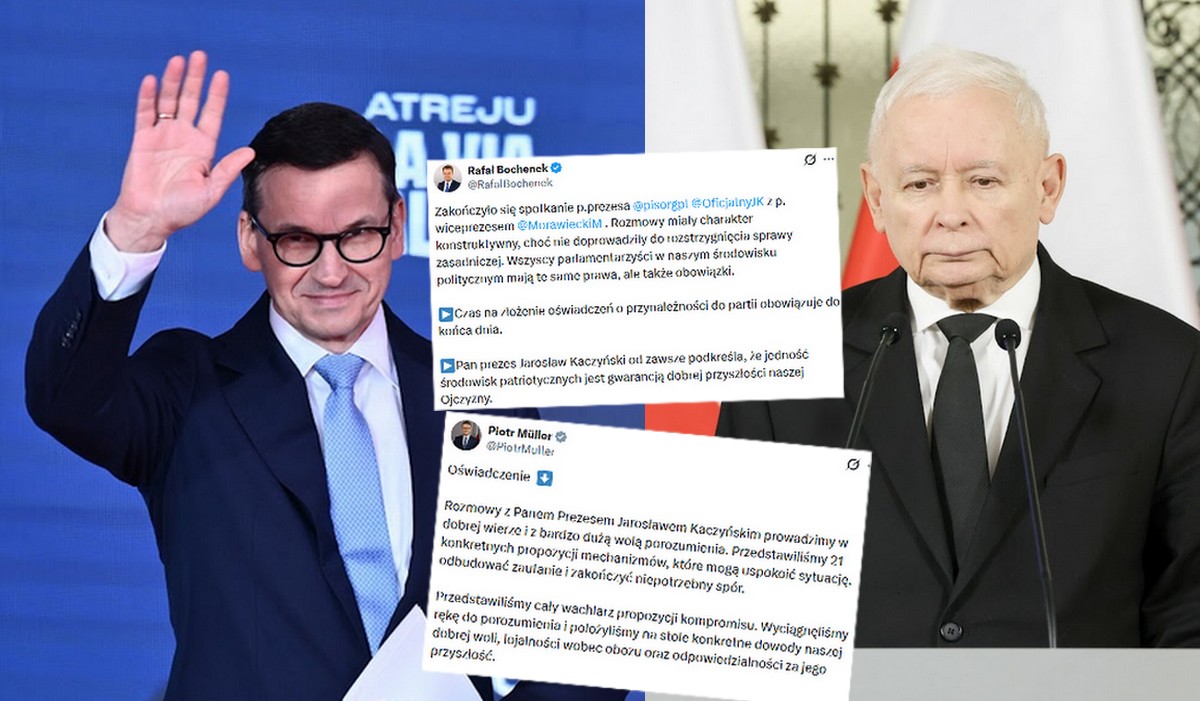 Szczyt Kaczyński-Morawiecki bez sukcesów, wszystko wskazuje na rozłam