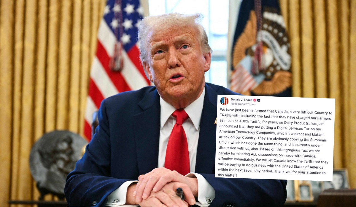 Trump ponownie grozi Kanadzie i Unii, złości się, że Google i Apple muszą płacić podatki i odpowiadać przed sądem