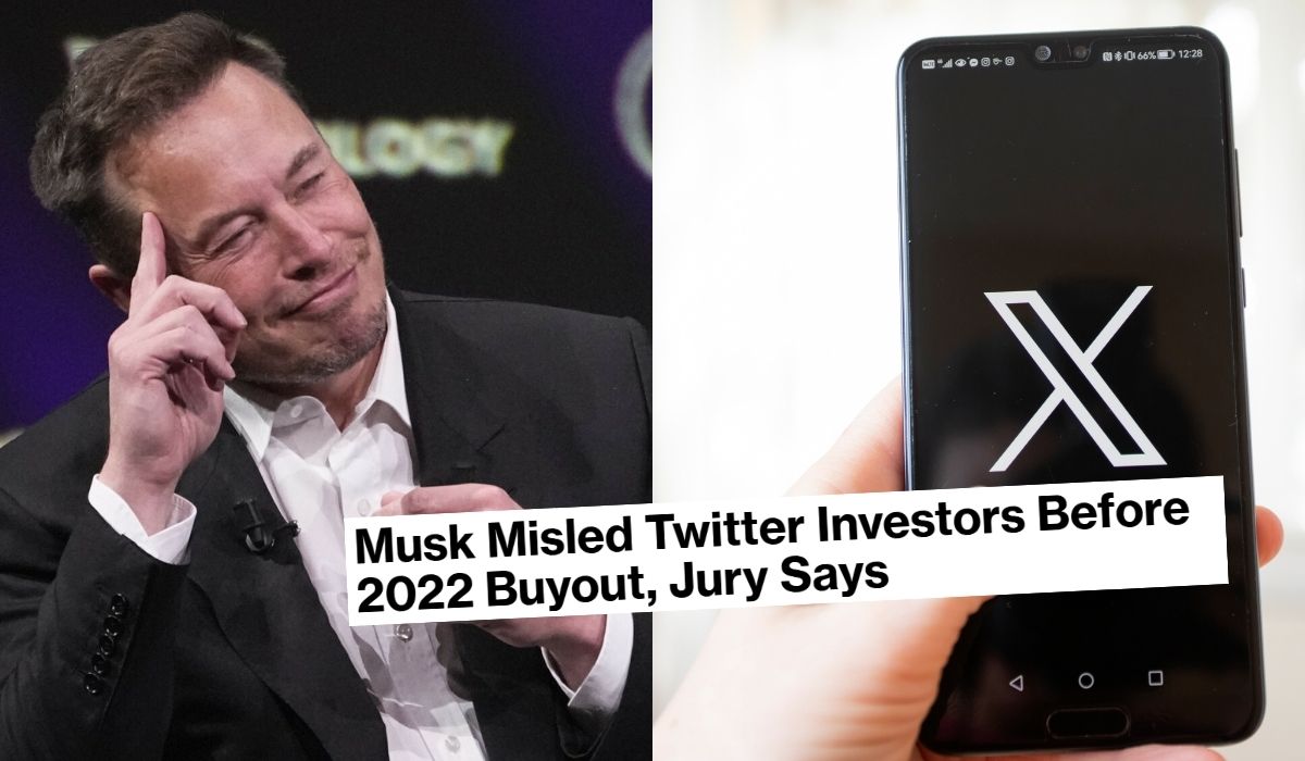 Według sądu Elon Musk oszukał inwestorów Twittera, żeby móc taniej go kupić