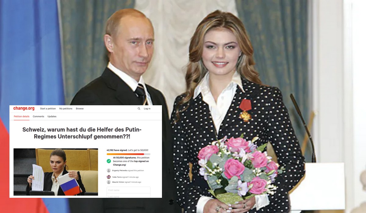 Szwajcaria: powstała petycja o wyrzucenie z kraju kochanki Putina, "nieoficjalnej pierwszej damy Rosji"