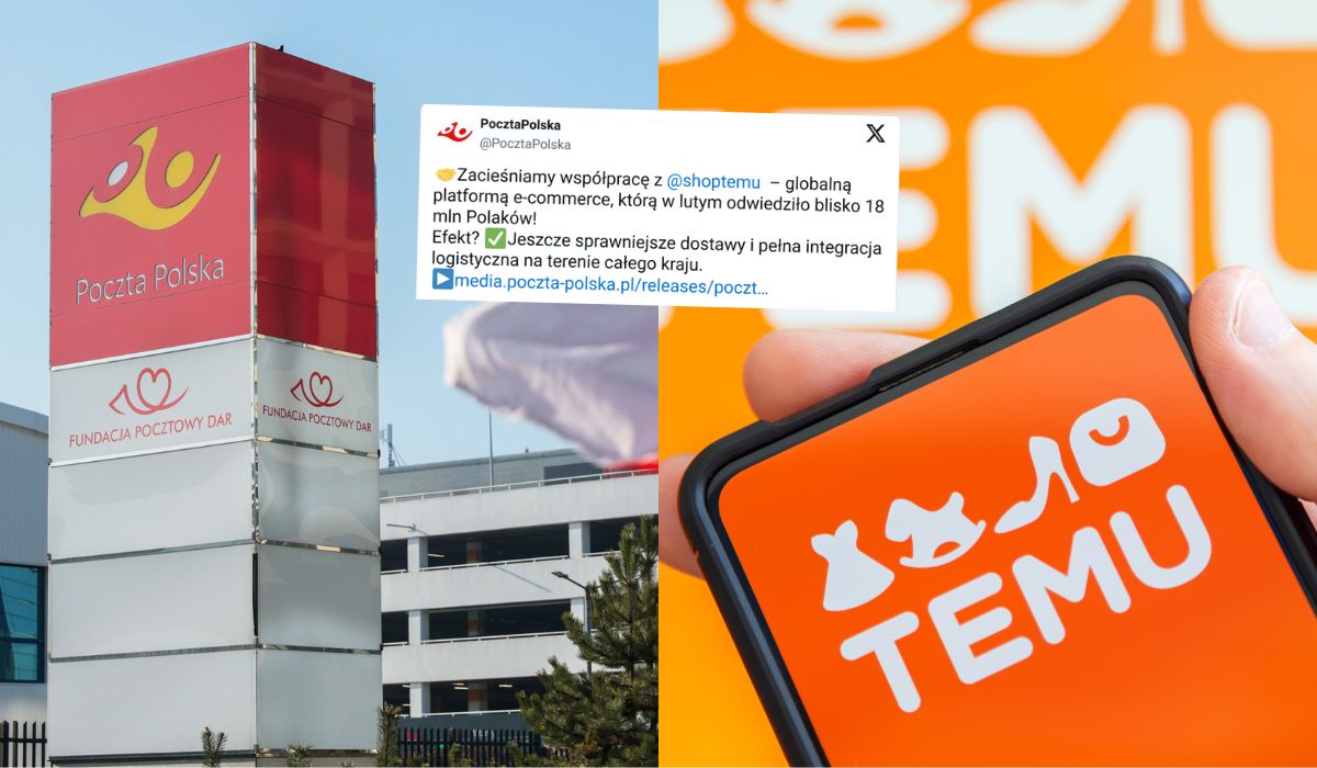 Poczta Polska zaczyna współpracę z Temu, kontrowersyjną chińską platformą handlową