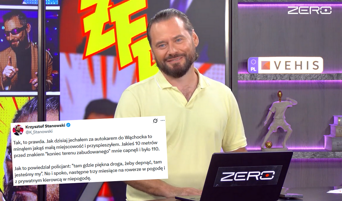 Stanowski, który kiedyś mówił, że szybka jazda autem to oznaka d*bilizmu, właśnie stracił prawo jazdy