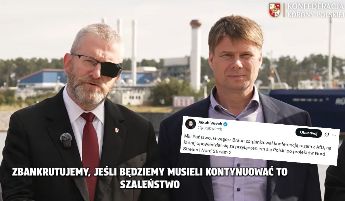 Grzegorz Braun wraz z niemieckimi politykami zabiega o przywrócenie gazociągów Rosja-Niemcy