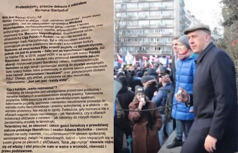 Antifa zakłóciła spotkanie Gazety Wyborczej z Giertychem