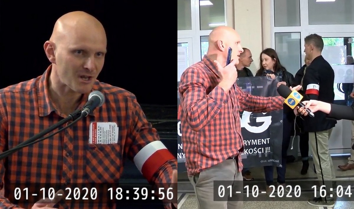 Kraśnik: ludzie od protestów anty-5G przyszli na posiedzenie rady miasta z opaskami powstańców warszawskich