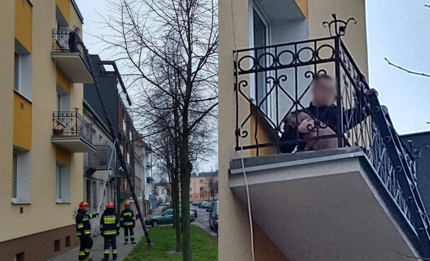 Warszawa: strażacy nakarmili i ogrzali psa zamkniętego od 2 dni na balkonie
