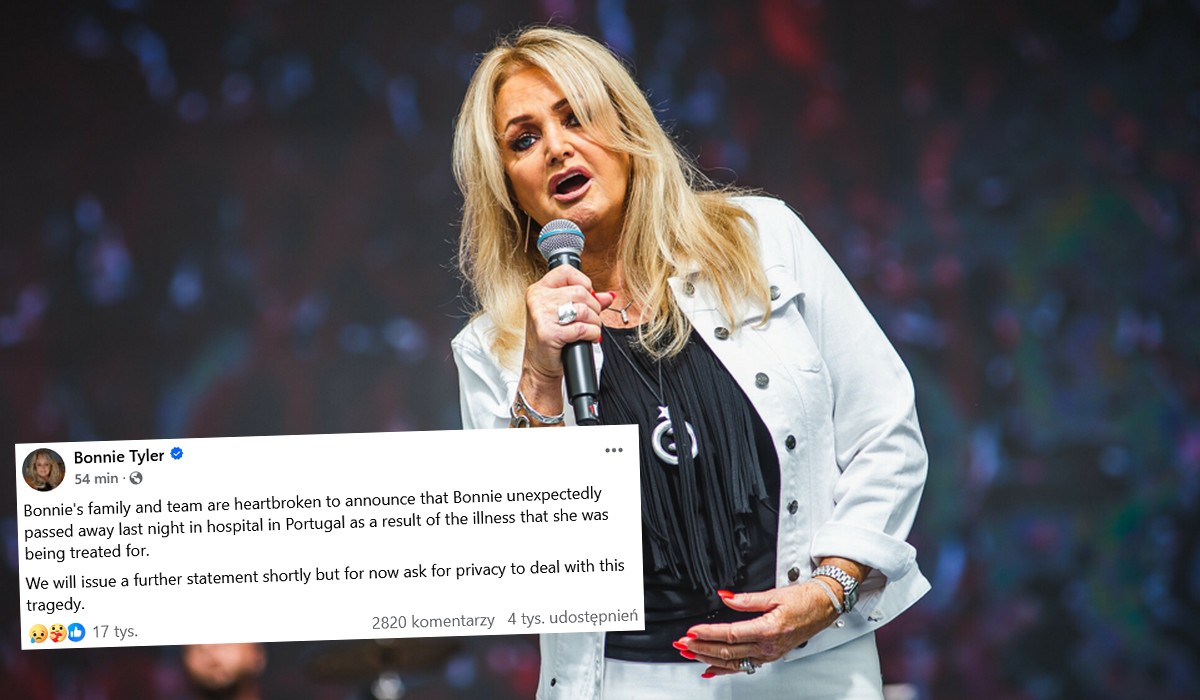 Zmarła Bonnie Tyler, z którą miliony ludzi śpiewały "turn around" i płakały w poduchę