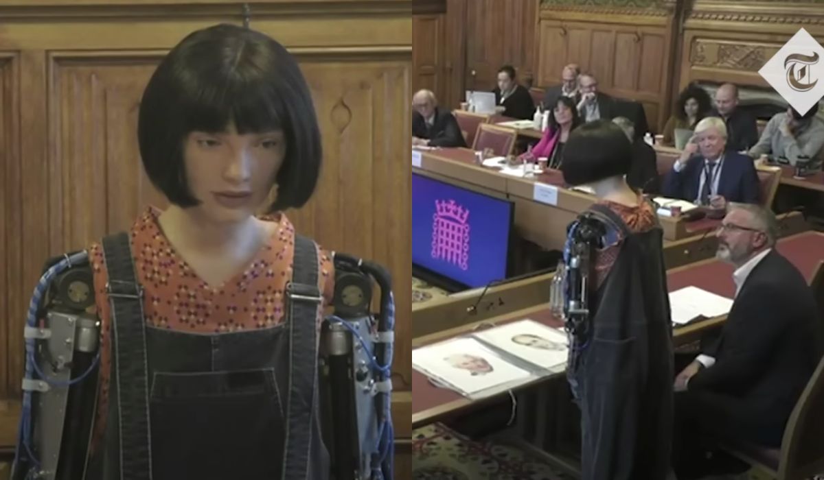 UK: twórca humanoidalnego robota opowiadał w parlamencie o wpływie AI na branżę kreatywną, robot też, i to całkiem nieźle