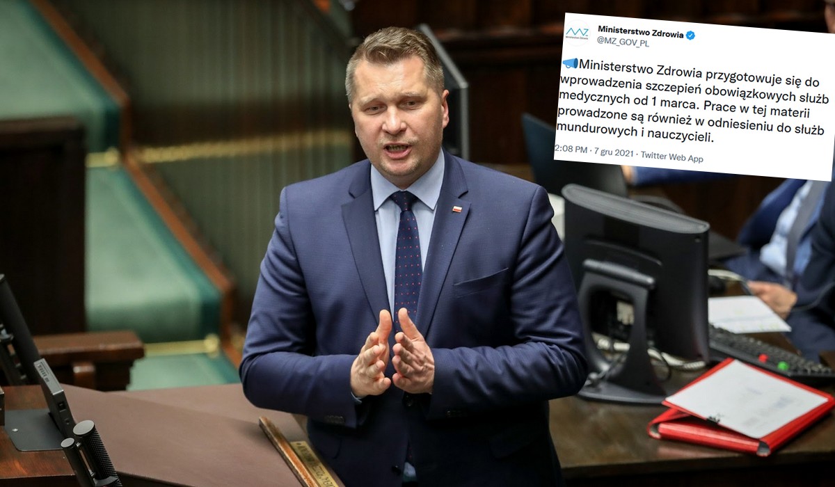 Minister Czarnek zaleca dużą rozwagę w kwestii obowiązkowych szczepień dla nauczycieli