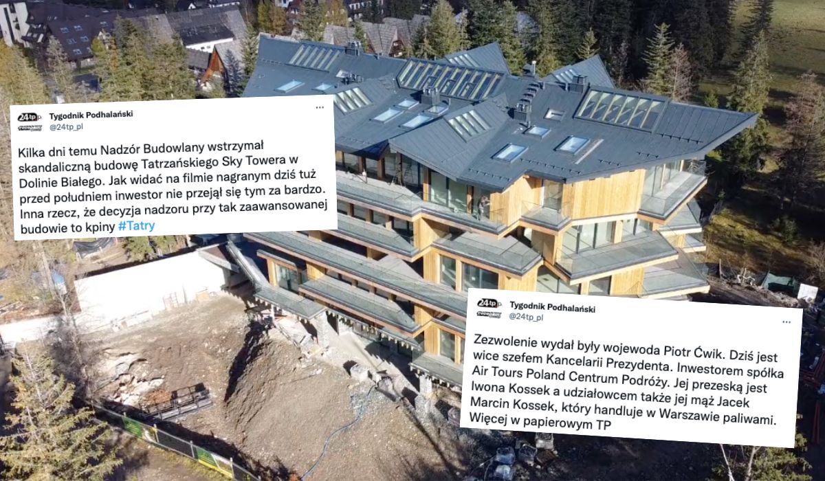Inwestor liczy, że prawo budowlane w Tatrach się nie przyjęło: dalej ciśnie budowę "Sky Tower" i straszy lokalnych dziennikarzy