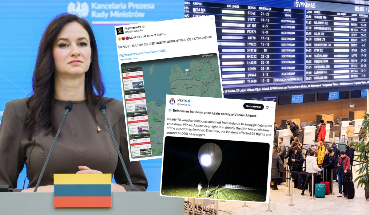 Litwa zapowiada zestrzeliwanie balonów z Białorusi, które regularnie paraliżują działanie lotniska