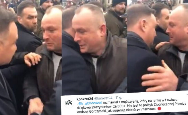 TVN24: mężczyzna, który dziękował Dudzie za 500+, to ojciec piątki dzieci, nie lokalny działacz PiS