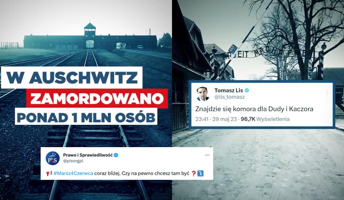 PiS wypuścił spot z Auschwitz i wpisem Lisa, żeby zniechęcić do marszu 4 czerwca