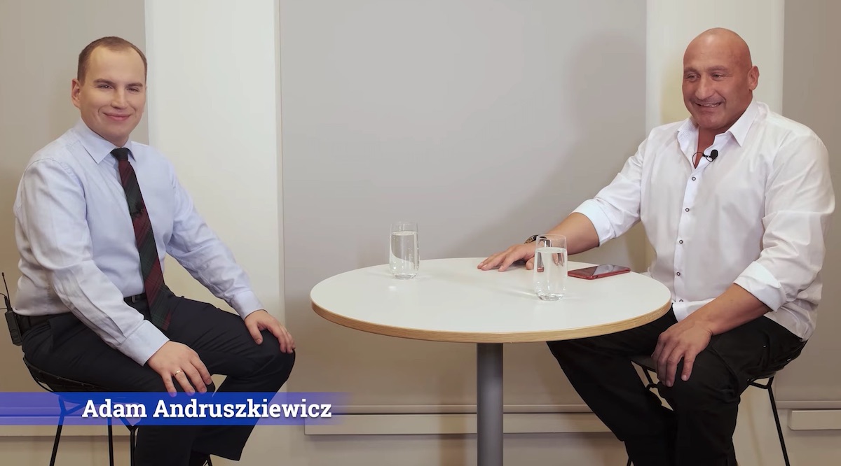 Marcin Najman przyjął na klatę w swoim programie Adama Andruszkiewicza