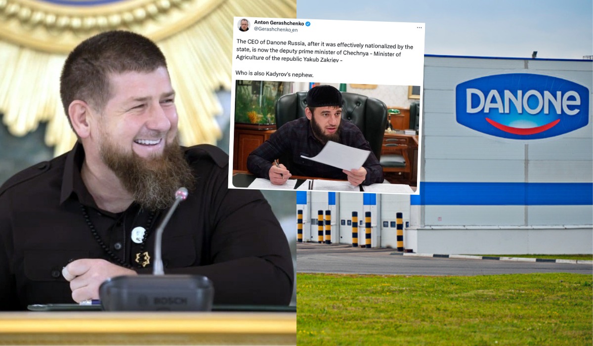 Firmie Danone, która została w Rosji pomimo wojny, wciśnięto siostrzeńca Kadyrowa do zarządu