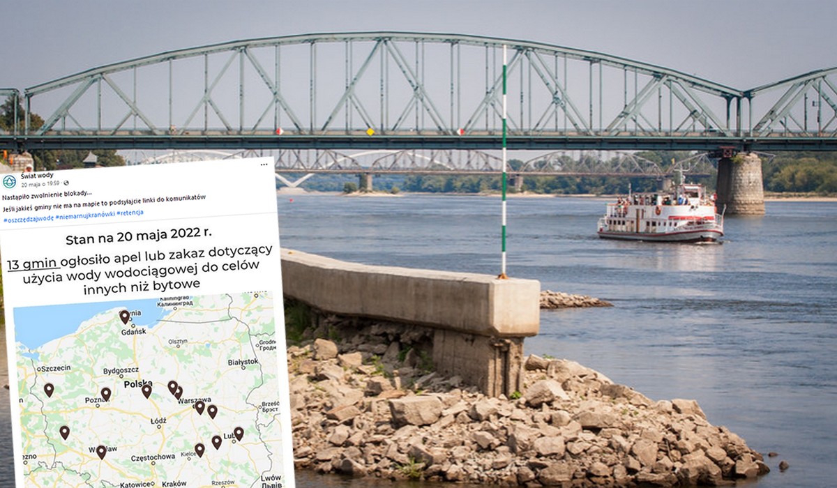 Dopiero maj, a w 13 gminach już wprowadzono ograniczenia w dostępie do wody