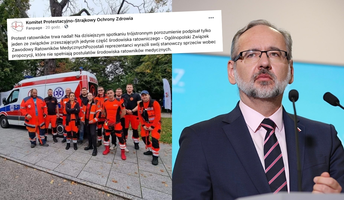 Minister Niedzielski mówi, że już osiągnął porozumienie z ratownikami, ale jest niezwykle osamotniony w tym przekonaniu