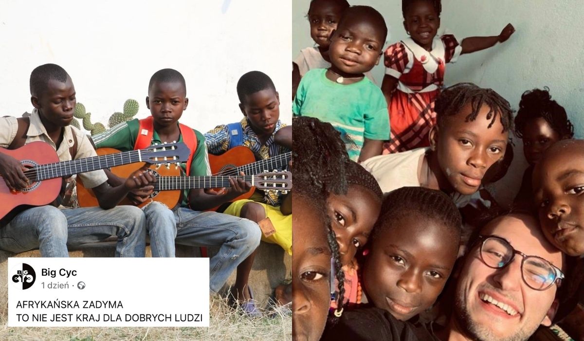 Big Cyc (Wielka Pierś) idzie w zaparte, że nie mogą być rasistami bo pomagają dzieciom