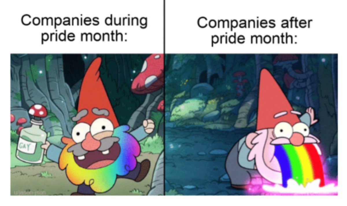 Internet reaguje memami na tęczowy marketing korporacji i chwilową promocję równości