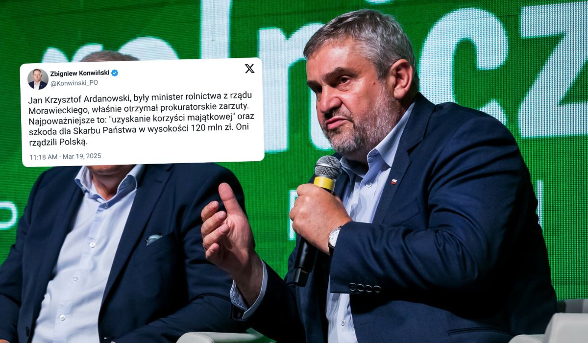 Były minister w rządzie PiS, Ardanowski, kolejnym politykiem z zarzutami