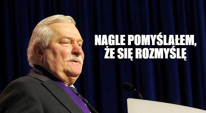 Lech Wałęsa: proszę PO, zwolnijcie mnie z danego słowa, chcę głosować na PSL