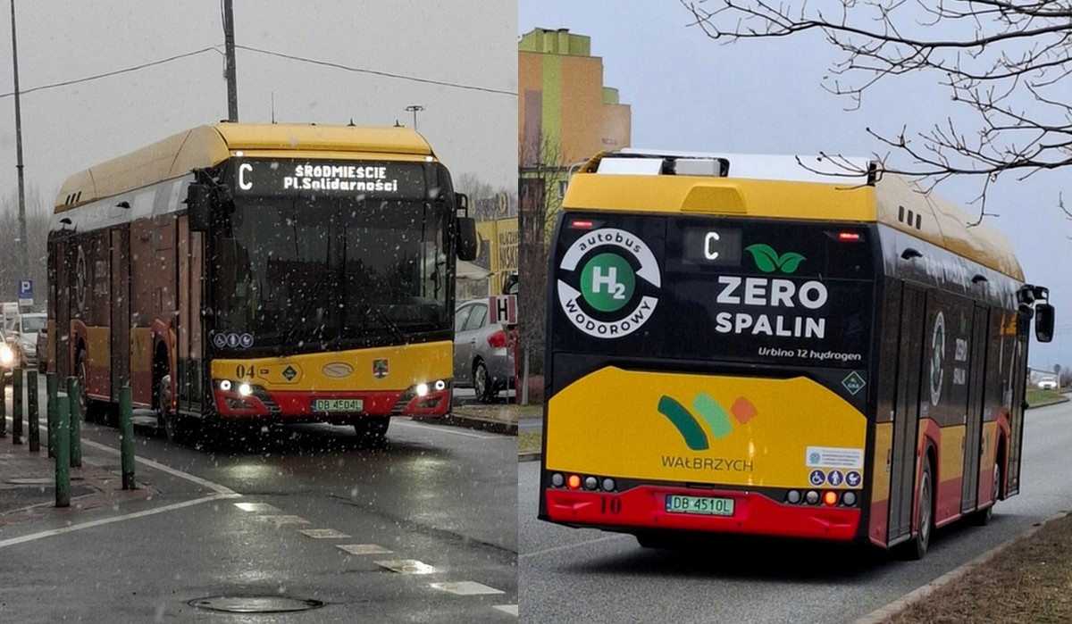 Wałbrzych zainwestował w wodorowe autobusy i z nimi utknął, bo jest problem z tankowaniem