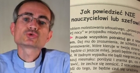 "Ktoś cię mol*stuje? Nie bądź niegrzeczna". Kim jest autor poradnika?