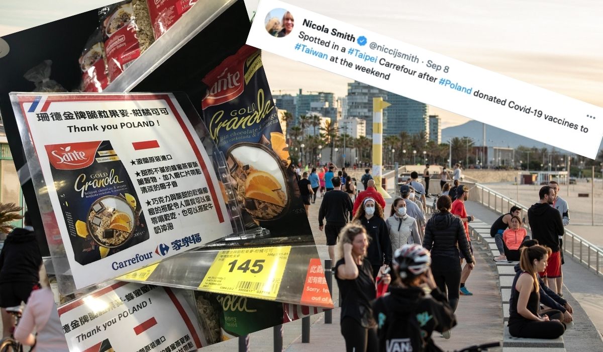 Tajwan odwdzięcza się za szczepionki specjalnie eksponując polskie produkty w sklepach