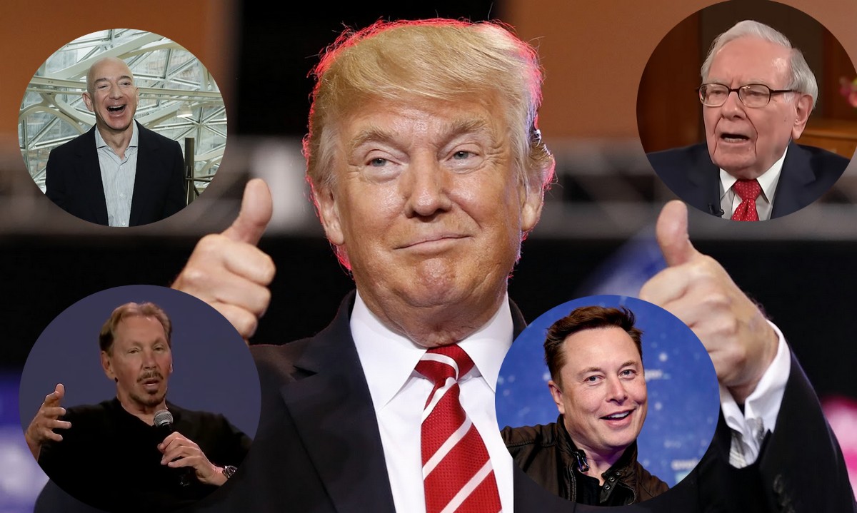 Najbogatsi już się wzbogacili dzięki zwycięstwu Trumpa przez sam wzrost cen akcji