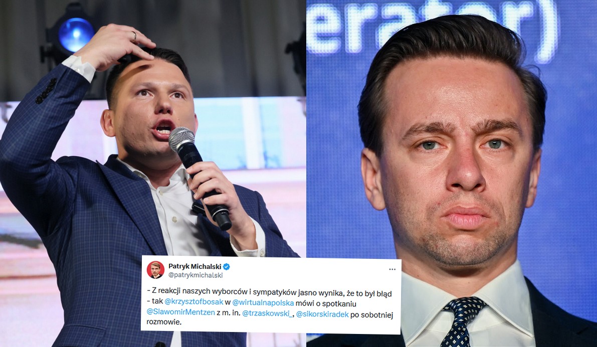 Bosak o piwku Mentzena z Trzaskowskim: "z reakcji naszych wyborców wynika, że to był błąd"
