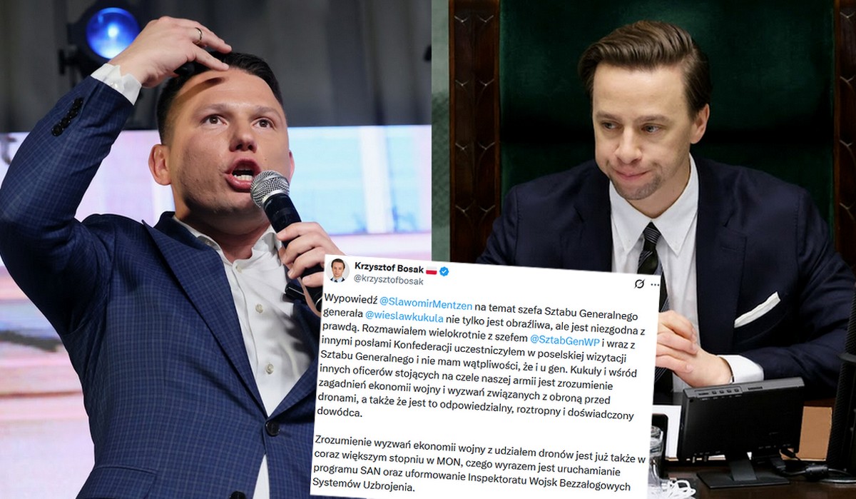 Bosak tłumaczy Mentzena z wypowiedzi na temat generała Kukuły: wynikała z dobrych intencji