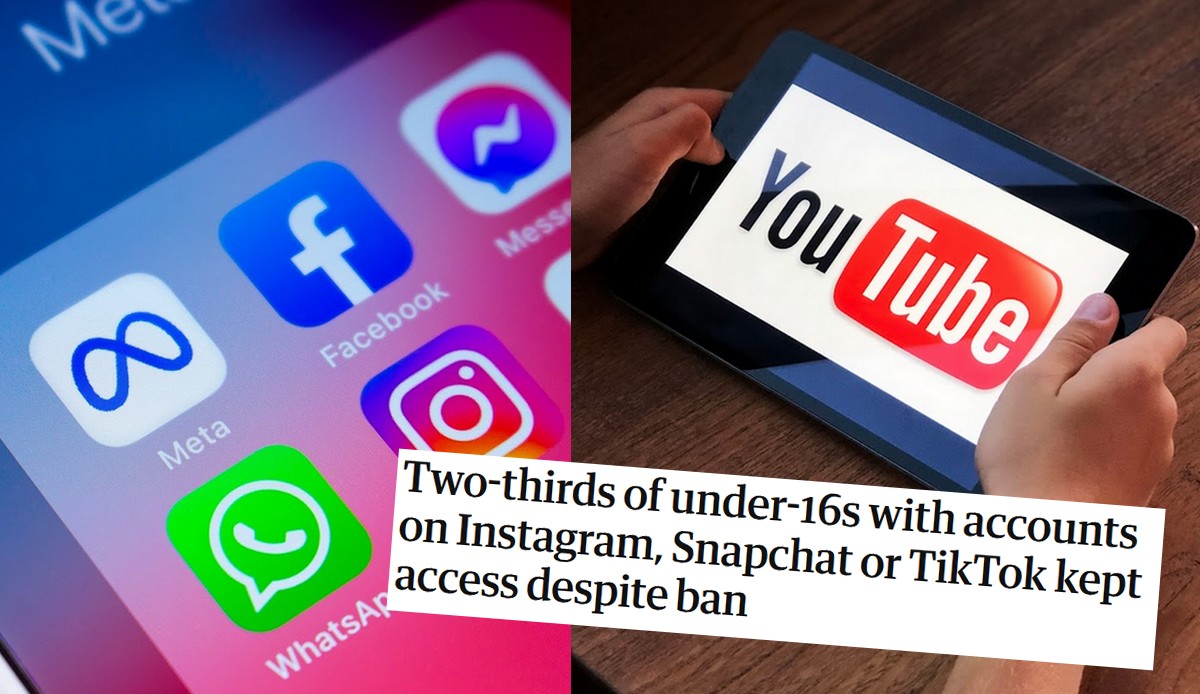 Australia: media społecznościowe zostawiają boczne furtki dla nieletnich, żeby korzystali z nich mimo zakazu