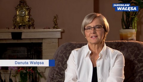 Danuta Wałęsa zachwala syna w spocie wyborczym