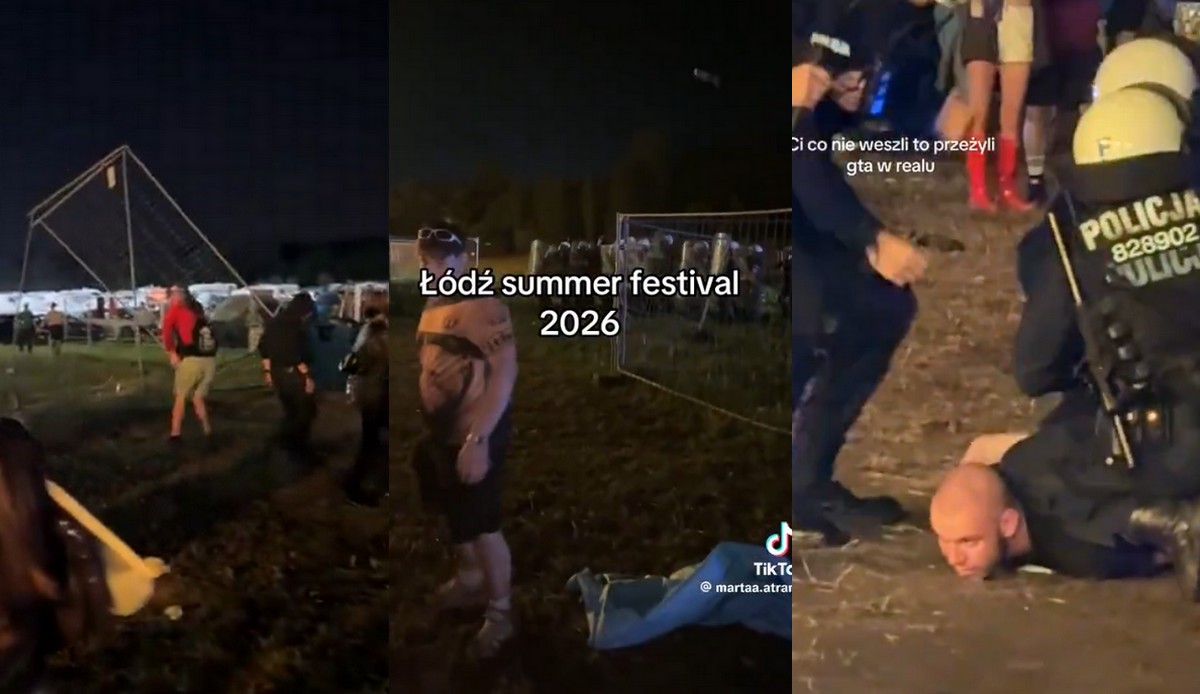 Podczas Łódź Summer Festival doszło starcia między policją a uczestnikami, którzy nie zdążyli wejść na imprezę