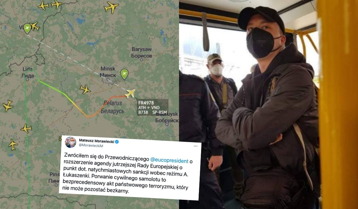 Białoruś: służby zachowały się jak terroryści, żeby złapać dziennikarza, Morawiecki zapowiada sankcje