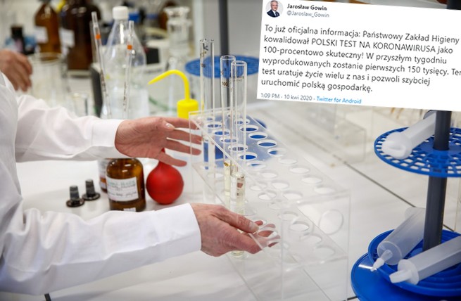 Polskim naukowcom udało się opracować test na koronawirusa, niebawem ruszy produkcja