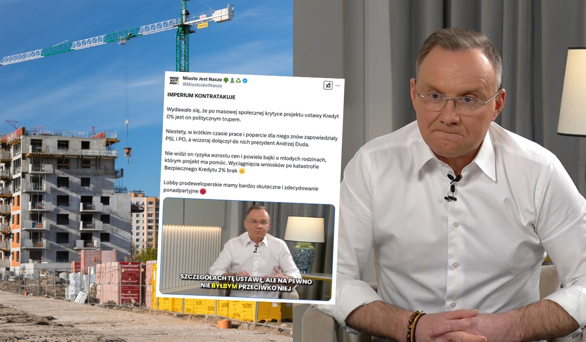 Andrzej Duda przyznał, że chętnie podpisałby ustawę o kredycie 0%
