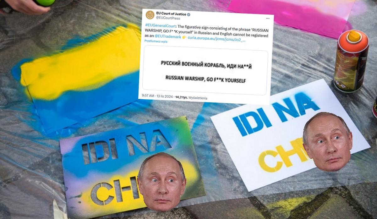 Sąd UE uznał, że słowa "rosyjski okręcie wojenny, idi na ****" nie mogą być znakiem towarowym