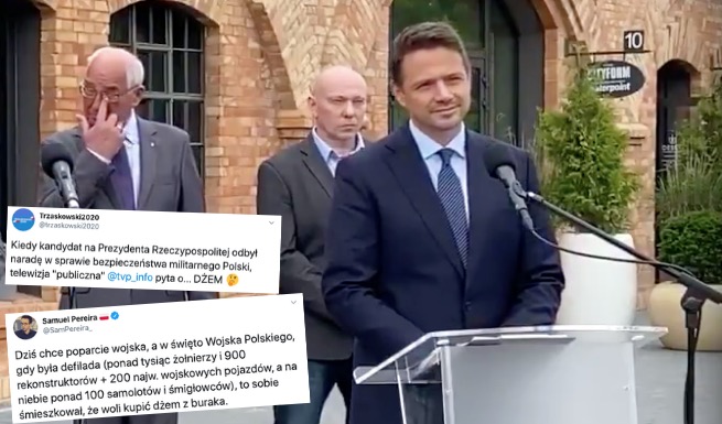 Reporter TVP pyta Trzaskowskiego, dlaczego 2 lata temu kupił na jarmarku dżem