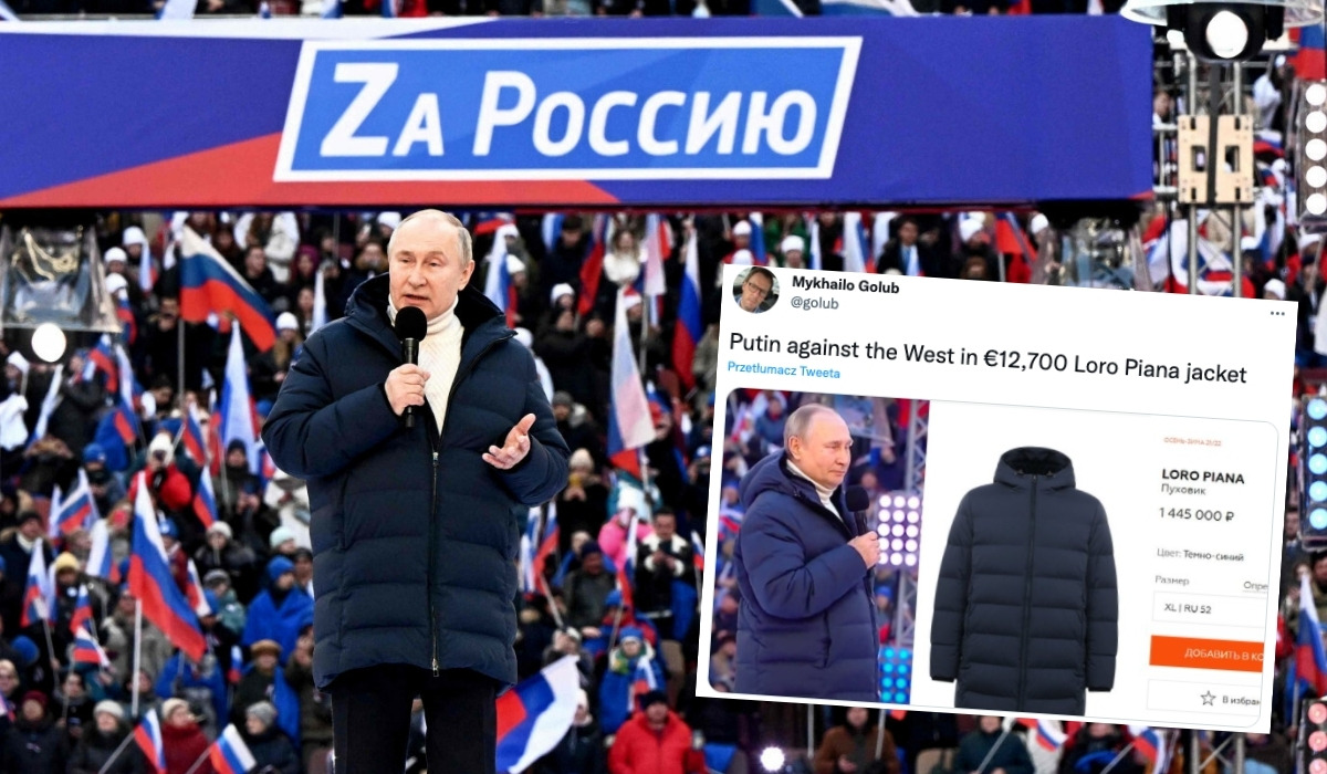 Producent kurtki Putina nie chce mieć z nim nic wspólnego i wspiera finansowo Ukrainę