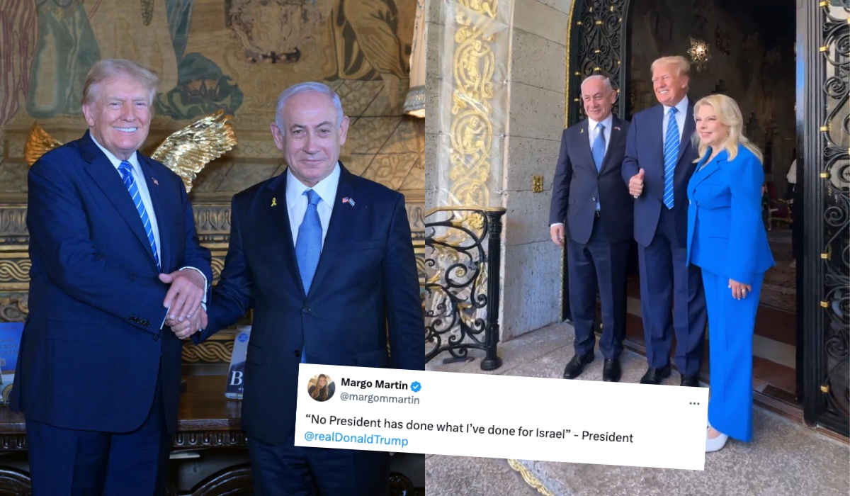 Trump ugościł serdecznie Netanjahu i chyba będą się dalej kumplować pomimo zbrodni