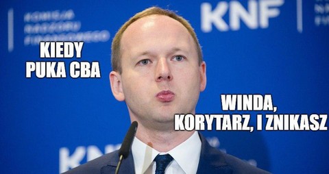 Były szef KNF uciekł z KNF przez parking, bo przyszło CBA